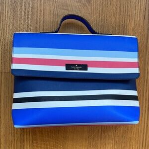 Kate Spade Striped Cosmetic Case